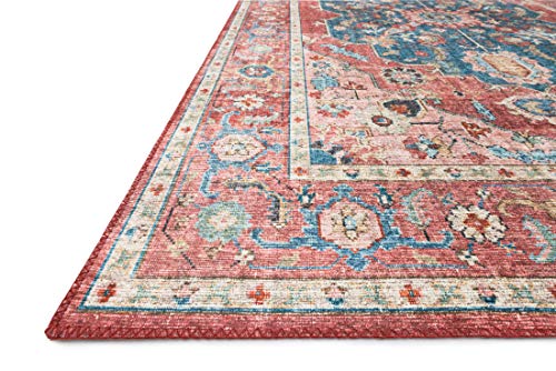 Tapete decorativo Loloi Skye 8' redondo Brick/Ocean miniatura 3