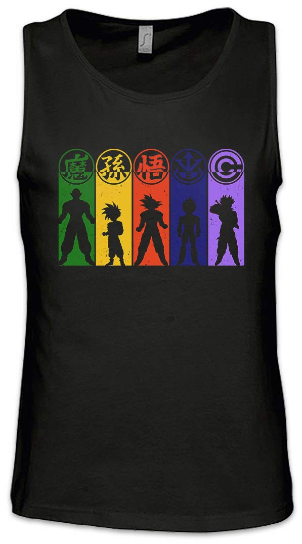 Urban Backwoods Men's Black Anime Hero Goku Fighter Tank Top Training Gym Vest Shirt Size S