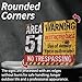 dingleiever-Funny outdoor decor poster Area 51 No Trespassing Military Vintage Metal Yard Sign