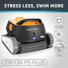 Dolphin Triton PS Plus Automatic Pool Cleaner with Bluetooth and Extra-Large Filter Basket, Ideal for In-ground Swimming Pools up to 50 Feet. - coolthings.us