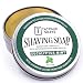 Taconic Shave Barbershop Quality Eucalyptus Mint Shaving Soap with Antioxidant-Rich Hemp Seed Oil