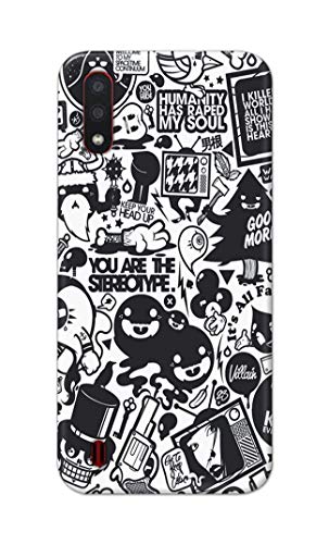 Image of Printed Hard Back Cover Case for Samsung Galaxy M01 Back Cover (Mixed Cartoon) -203
