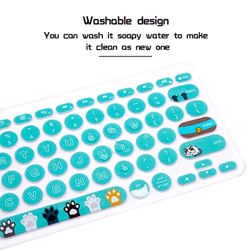 Protector de teclado ultra delgado de silicona HRH para Logitech K380 miniatura 6