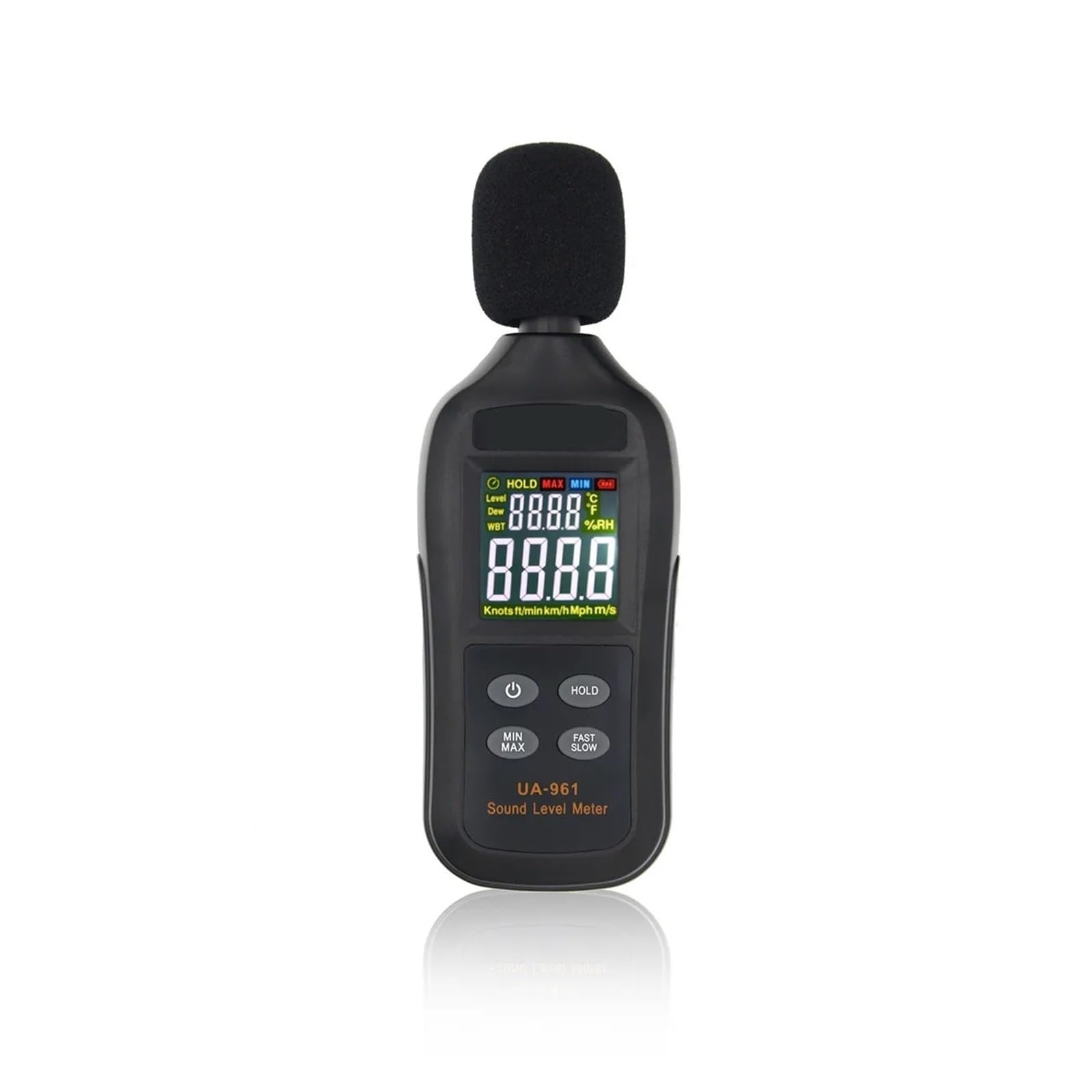 Misuratore di Decibel con Display Digitale ad Alta precisione UA961, misuratore di Rumore, rilevatore di Rumore Portatile, misuratore di Livello sonoro