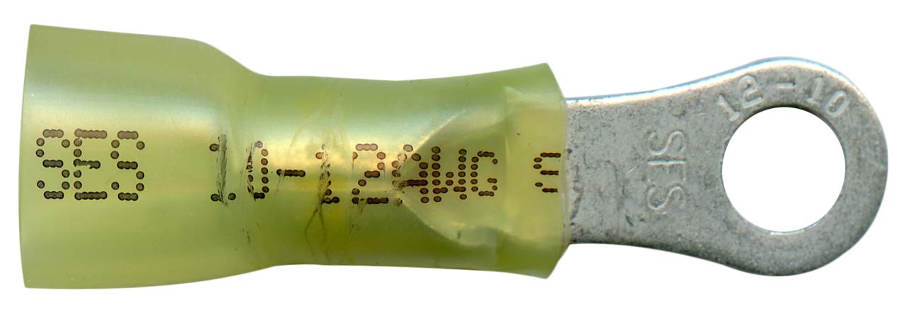 MonsterBolts - NSPA - Krimpa-Seal, Long Ring, 12-10 AWG, #10 Stud, 10 Pack