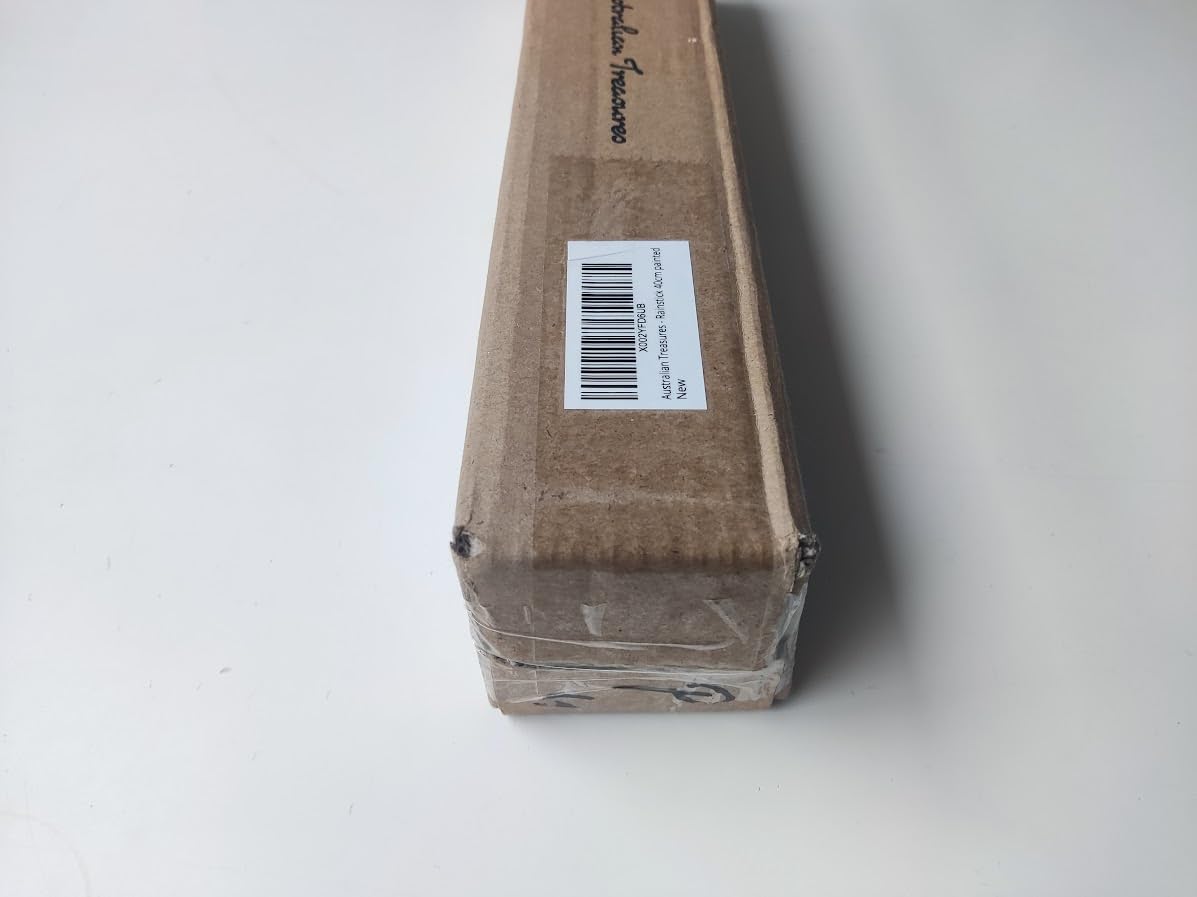 Australian Treasures - Bastioni della pioggia 40cm carved con borsa rainstick in nylon