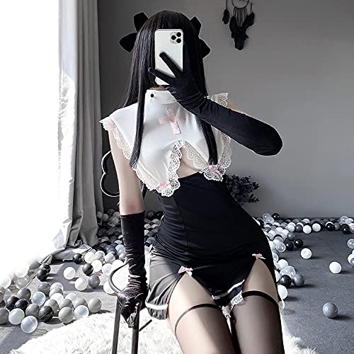 JasmyGirls Cosplay Dessous Frech Sexy Bad Nonne Kostüm Kawaii Anime Teufel Rollenspiel Outfit Maid Kleid Goth Lolita… – Bild 3