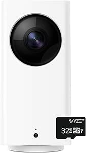WYZE Cam Pan 1080p Pan/Tilt/Zoom Indoor 360° Pet Monitoring Camera 32GB MicroSD Card Class 10 asin的图片