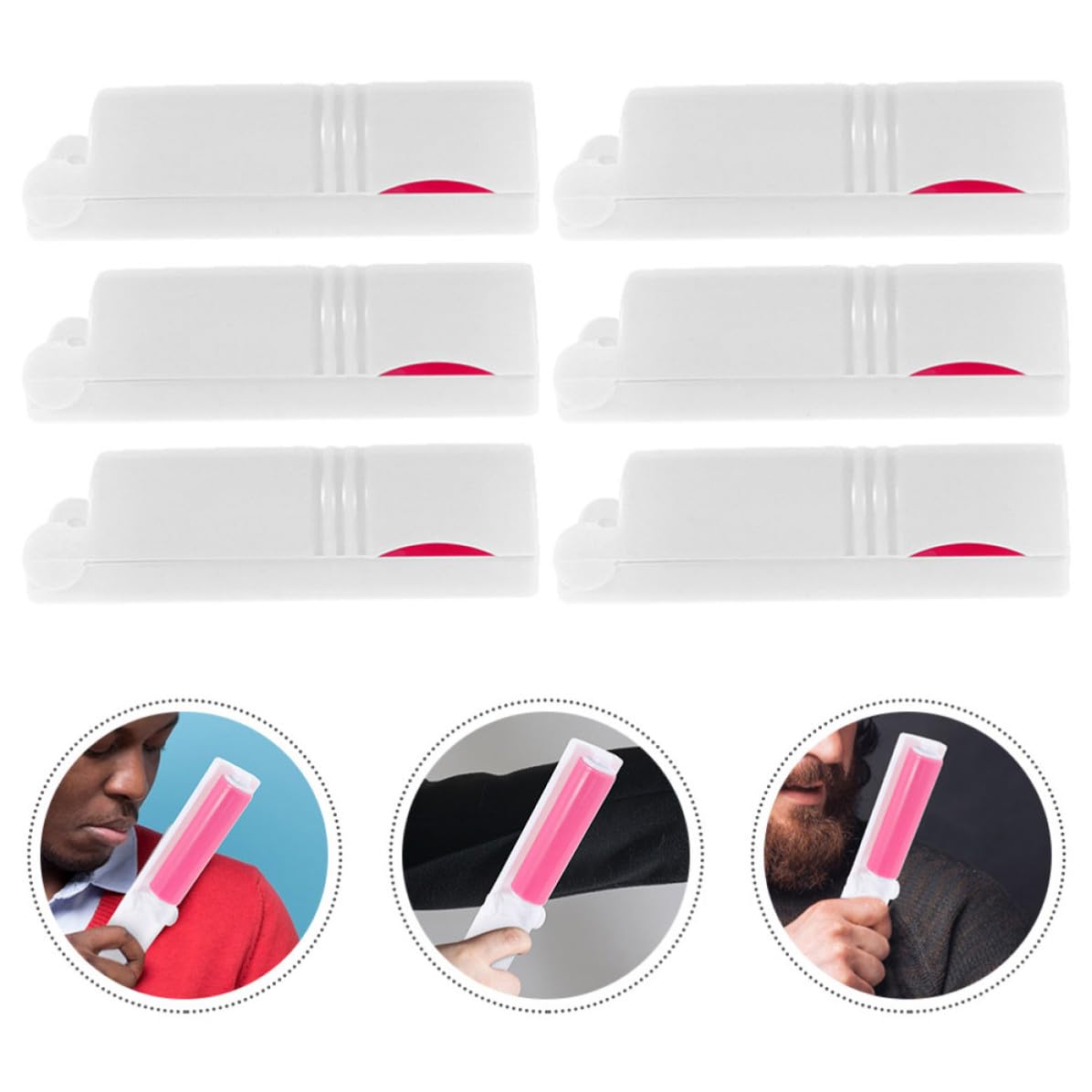 Rullo Adesivo Levapelucchi 20 Pezzi Mini Portatile per Peli Animali Domestici, Riutilizzabile e Lavabile in Plastico per Pulizia Quotidiana