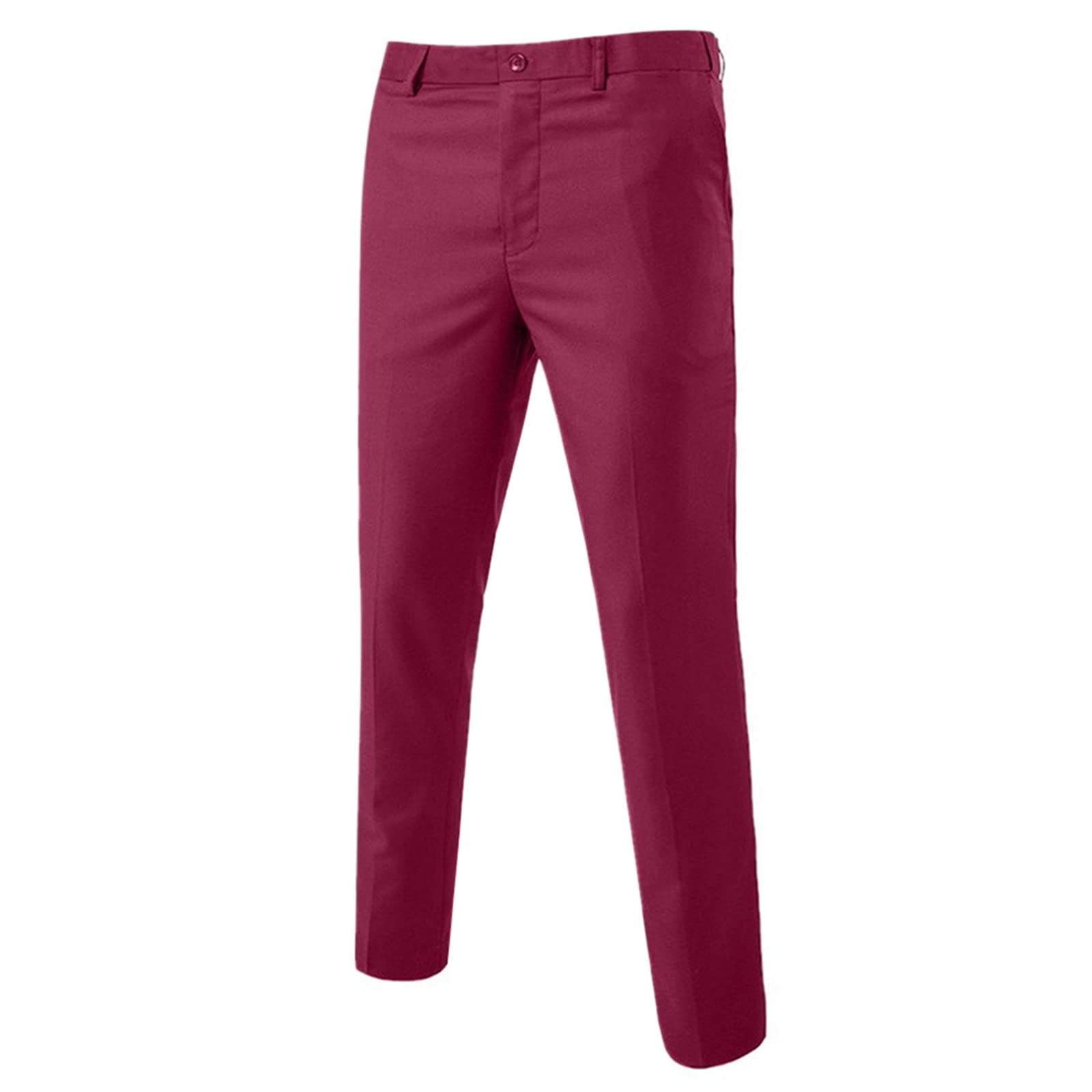 Costume 3 pièces pour homme - Coupe ajustée - Veste - Pantalon formel - Costume professionnel - Pour mariage et affaires - Coupe droite - Costume de smoking - Couleur unie