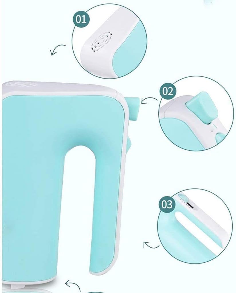 5-Speed Setting Electric Hand Mixer,Stainless Steel Whisk, Electric Mixer for Kitchen, with One-Button Eject Button