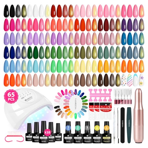 VANREESA Gel Nail Polish Kit with U V Light and