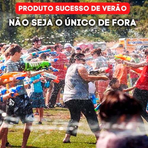Arminha Lançador D'Agua Brinquedo Jato De Água Lança Agua Water Gun Criança Infantil Colorida Azul