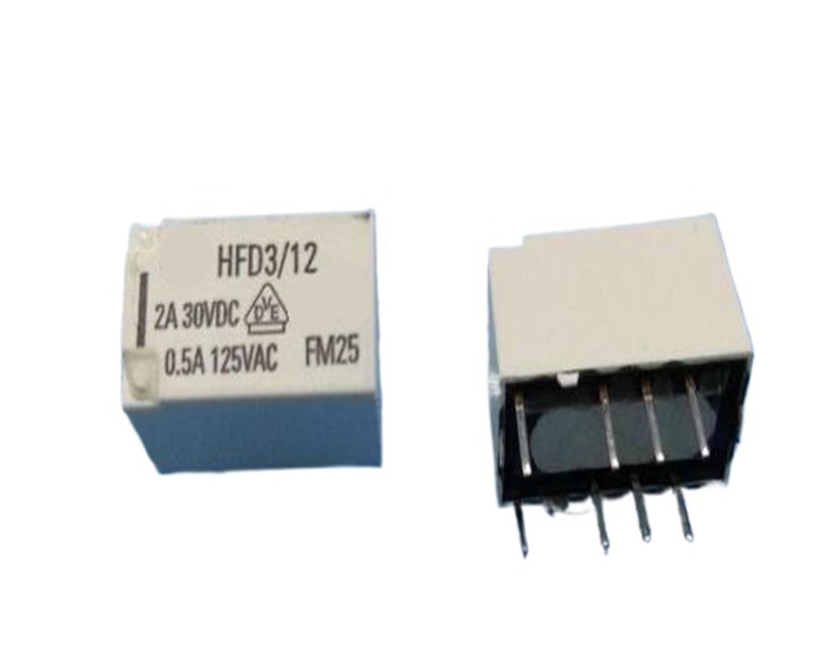 OSHZIKJII Relay HFD3/12-S HFD3/12 HFD312S HFD3-12-S 12VDC DC12V 12V 2A 125VAC 8PIN