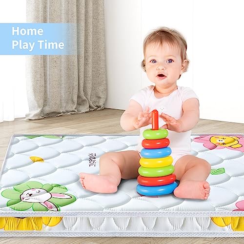 Pack And Play Mattress Topper Fits For Graco & Baby Trend &Pamo Babe Playard, Breathable And Soft Pack N Play Mattresses Pad 38" X 26", Foam Baby Playpen Mattresses, Firmness Playard Mattress #TOP5