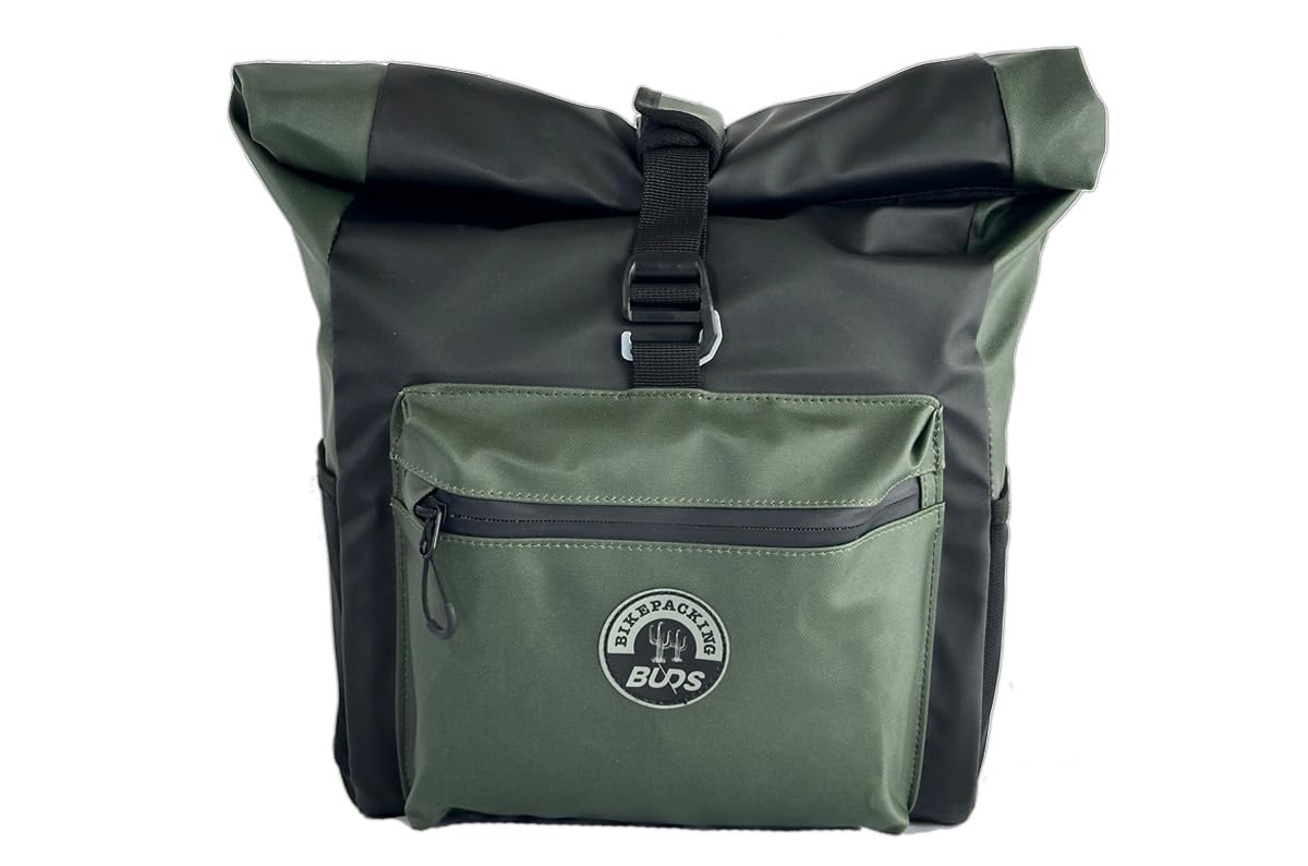 Handlebar Bag - Bikepacking - Sac de Guidon vélo étanche et Isotherme (Noir/Kaki)