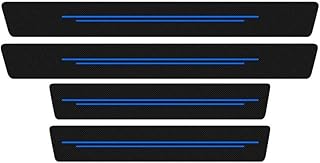 4 Stück Auto Einstiegsleisten Schutz für Hyundai Tucson (NX4E) 2020-2024, Schutzfolie Kohlefaser Türschweller Aufkleber Kantenschutz Anti-Kratz Zubehör,A/Blue