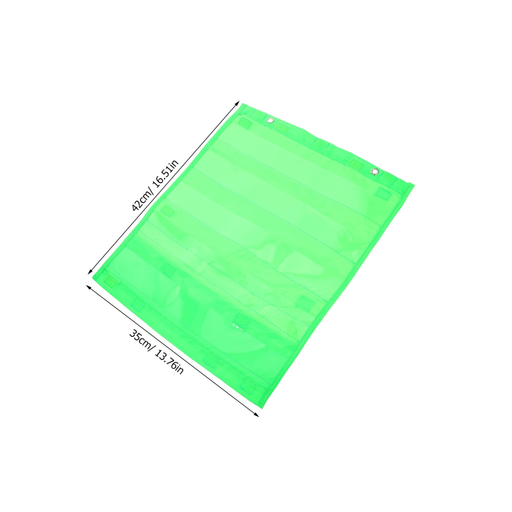 BCOATH Hanging Pocket Chart for Cards Files Clear Wall Storage Organizer for Classroom Supplies Space Saving Design High Capacity Transparent Material for Easy Access and Organization