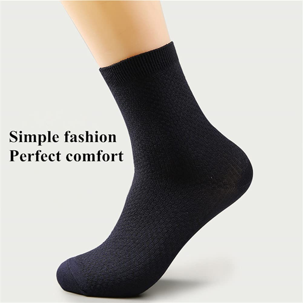 CYTSH Calcetines de los hombres calcetines de algodón de fibra de bambú adecuados para la primavera, verano y otoño fuerte elasticidad calcetín juventud