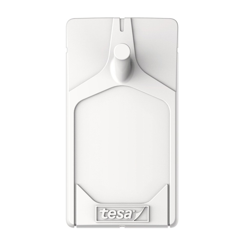 Tesa Chiodo Adesivo per Piastrelle e Metallo 2 kg - Gancio Adesivo Forte per Superfici Lisce in Bagno e in Cucina - Chiodo Biadesivo con Capacità di Peso fino a 2 kg