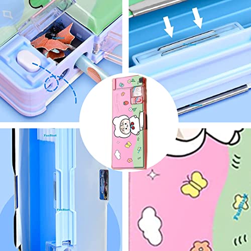 Image of FunBlast Flamingo Multipurpose Zipper Pen and Pencil Pouch Bag Case for School Supplies for Kids
