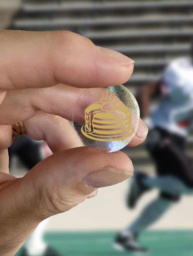 Miniatura 8 de Calcomanías de premio de panqueques, 100 calcomanías de recompensa de fútbol para cascos en el color de tu equipo