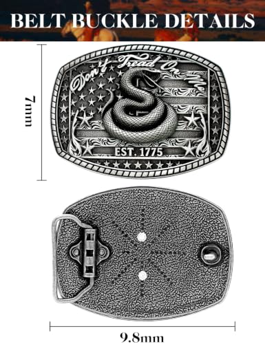 Image of Turquoise Belt Buckle for Men Western Texas Longhorn Bull Rodeo Belt Buckle American Cowboy Chic Gift