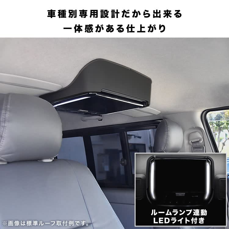ルーフモニター Amazon | INEX 200系 ハイエース ワイド ミドルルーフ フリップダウン