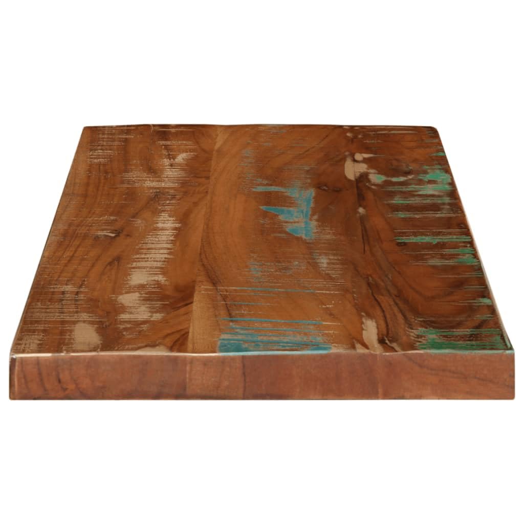 vidaXL Tischplatte, Holzplatte Rechteckig, Massivholzplatte für Tisch Esstisch Couchtisch, Ersatztischplatte, 40x30x3,8cm Altholz Massiv