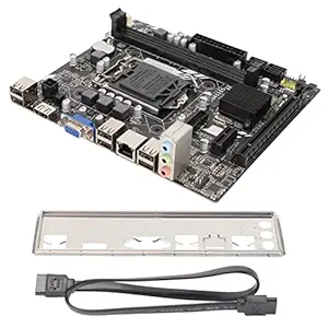 H61M Motherboard, 1155 Pin DDR3 Dual Channel Quad Core VGA HDMI Stable Power Computer Motherboard High Compatibility for Core I7 / I5 / I3 /Pentium/Celeron LGA1155