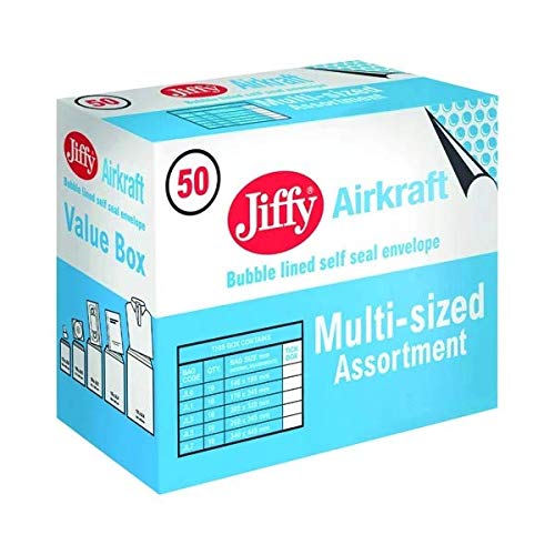 Jiffy AirKraft Bag Assorted Sizes Gold (Pack of 50) JL-SEL-A