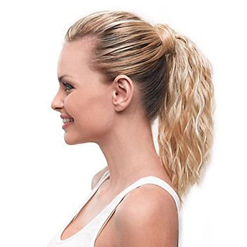 Hairdo 10 inch Simply Wavy Beach Curl Pony Tru2Life Styleable Synthetic Ponytail R1416T Buttered Toast