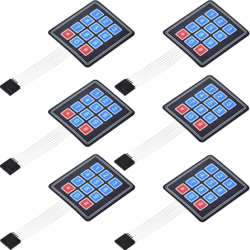 Aihjcnele �}�g���b�N�X�A���C�����u�����X�C�b�`�L�[�p�b�h�L�[�{�[�h 4 * 4 3 * 4 1 * 4 16/12/4 �L�[�}�g���b�N�X�A���C�����u�����X�C�b�`�R���g���[���L�[�{�[�h Arduino�g�������L�[�{�[�h�p (3x4 6��)