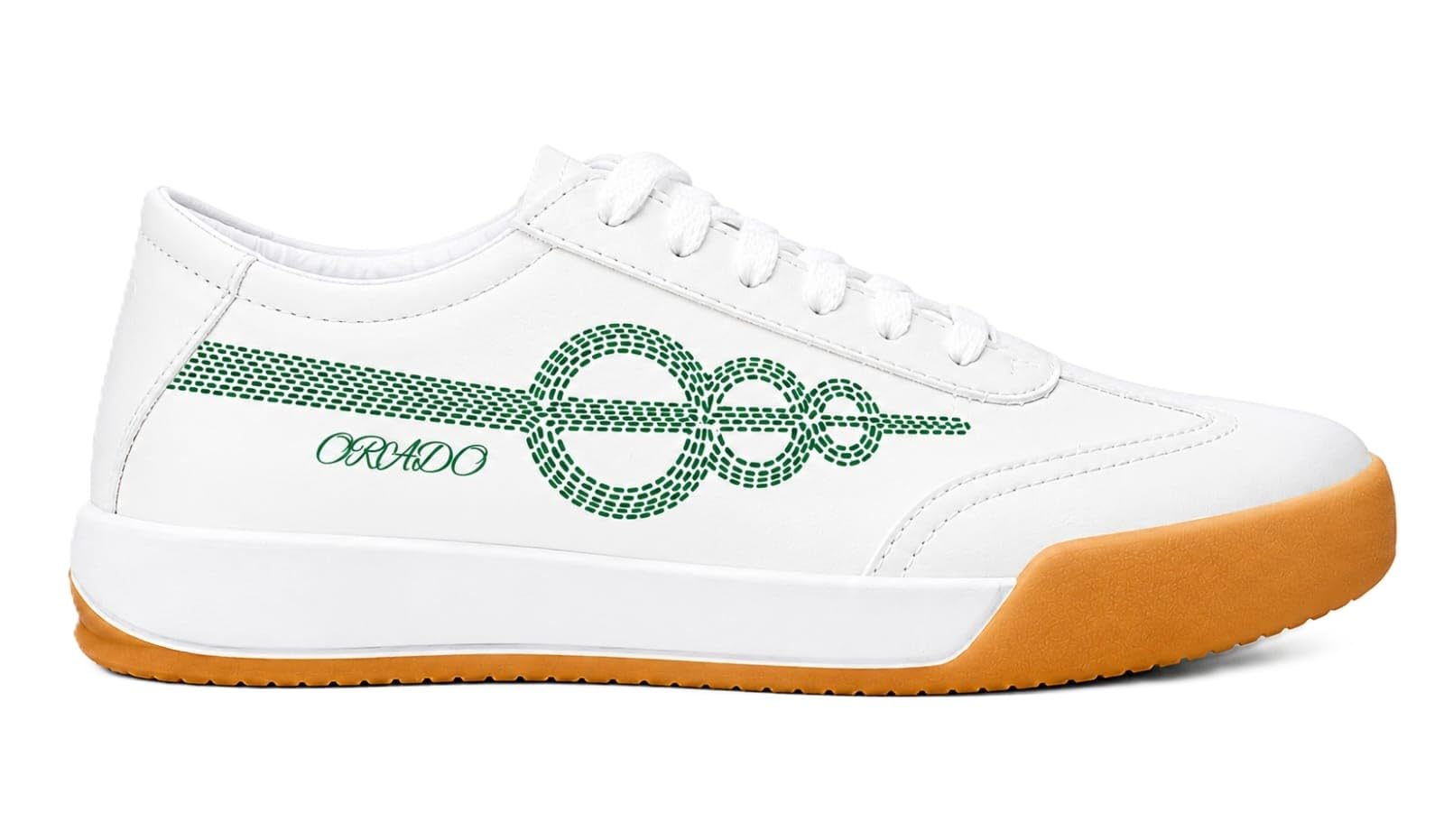 ORADO Men’s Red Casual Sneakers white - Image 1