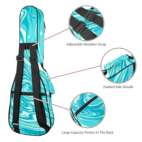 JRHEJTHH Durable Ukulele Bag Water Resistent Ukulele Case with Adjustable Shoulders for 21 23 24 inch Thick Padding Abstract Art Colorful - Les Beatles, Paul McCartney, John Lennon, RIngo Starr, George Harrison JRHEJTHH Durable Ukulele Bag Water Resistent Ukulele Case with Adjustable Shoulders for 21 23 24 inch Thick Padding Abstract Art Colorful – Image 4
