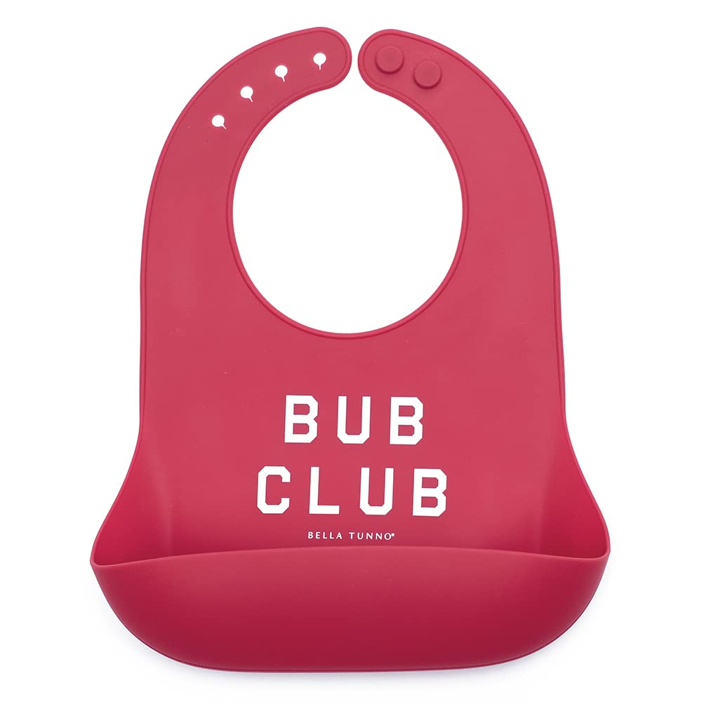BELLA TUNNOWonder Bib - Adjustable Silicone Baby Bibs for Girls & Boys, Durable and Waterproof BPA Free Silicone, Bub Club