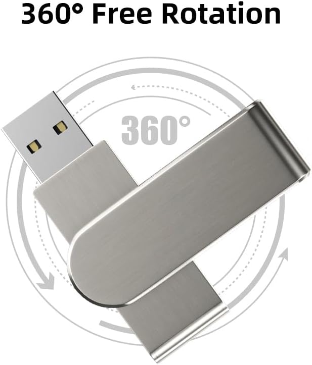 Miniatura 4 de Bilious USB Thumb Drive 2.0 portátil diseño de llavero USB Stick, disco de memoria de estilo metal, unidad de bolígrafo impermeable para