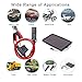 SPARKING 1.5FT 12V Battery Alligator Clip to SAE 2Pin Quick Disconnect Cable SAE to Battery Clamp Cable 7.5A Fuse (2 PACK)