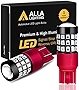 Alla Lighting 7440 7443 LED Brake Stop, Tail, Turn Signal Lights Bulbs, Red T20 Wedge 7444 7440LL 7443LL W21W Super Bright 39-SMD High Power 2835 Chipsets