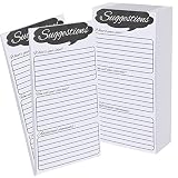 Ysglory 400 Sheets Suggestion Cards for Suggestion Box Refill Suggestion Forms Comment Box Complaint