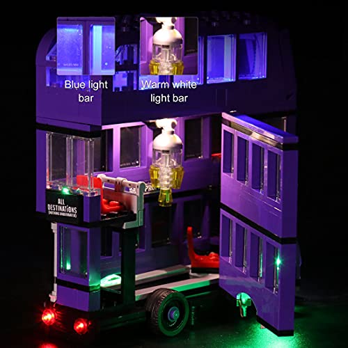 VPPI Led Beleuchtungsset mit Fernbedienung, LED Licht Beleuchtung Kompatibel mit Lego 75957 Harry Potter Der Fahrende… – Bild 8