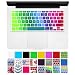 DHZ Rainbow Keyboard Cover Silicone Skin for 2015 or Older Version MacBook Air 13 MacBook Pro 13 15" inch (No Fit for 2018 MacBook air 13 or 2017/2016 Released New MacBook Pro 13 15)