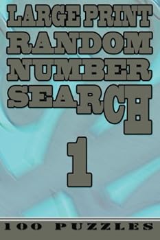 Paperback Large Print Random Number Search 1: 100 Puzzles Book