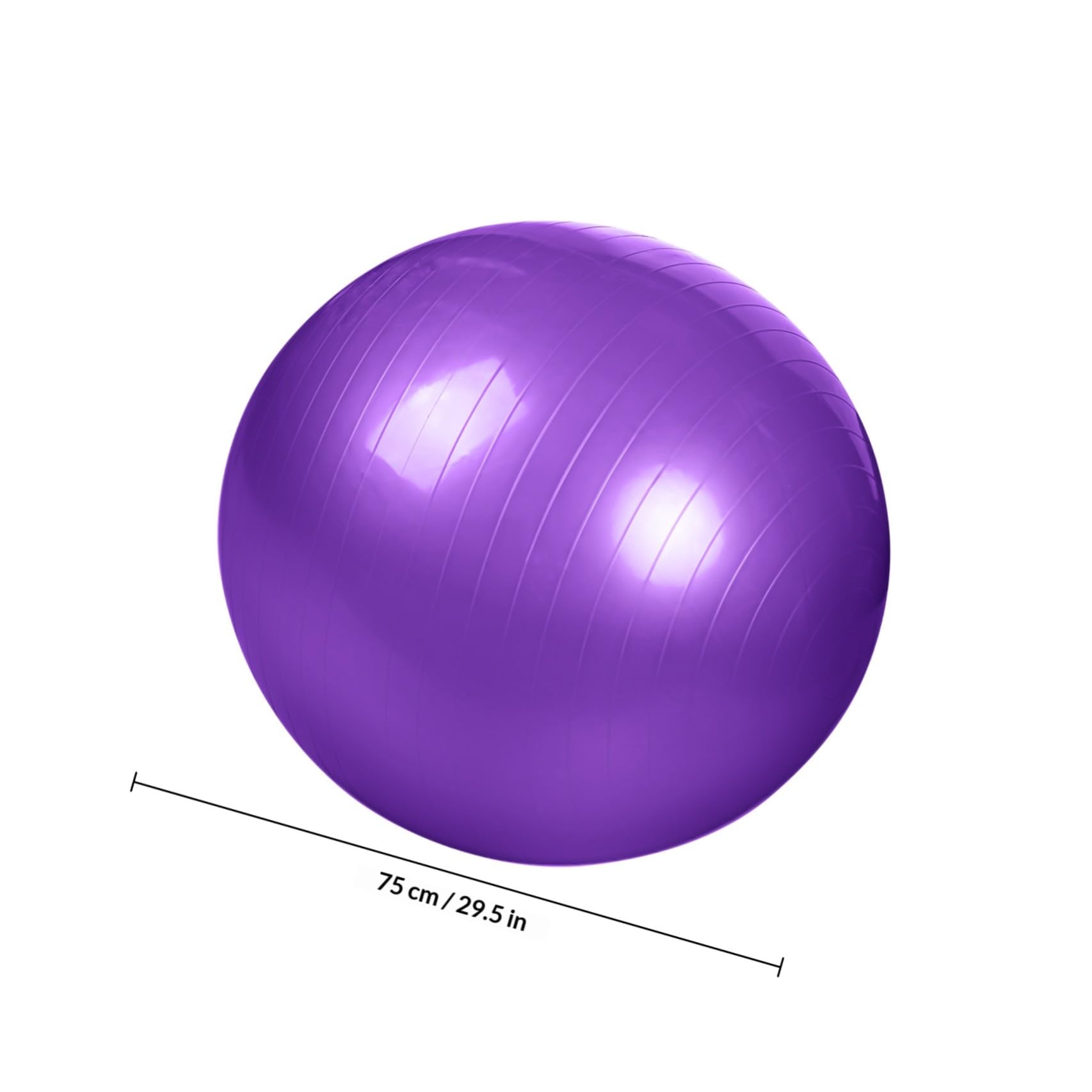 Core Ball Gymnastikball aus Strapazierfähigem PVC 75cm Pilatesball mit Luftpumpe für Muskeltraining und Reha Übungen
