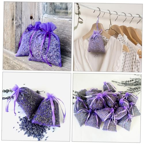 10 piezas sacos aromáticos de lavanda para armario y auto miniatura 6