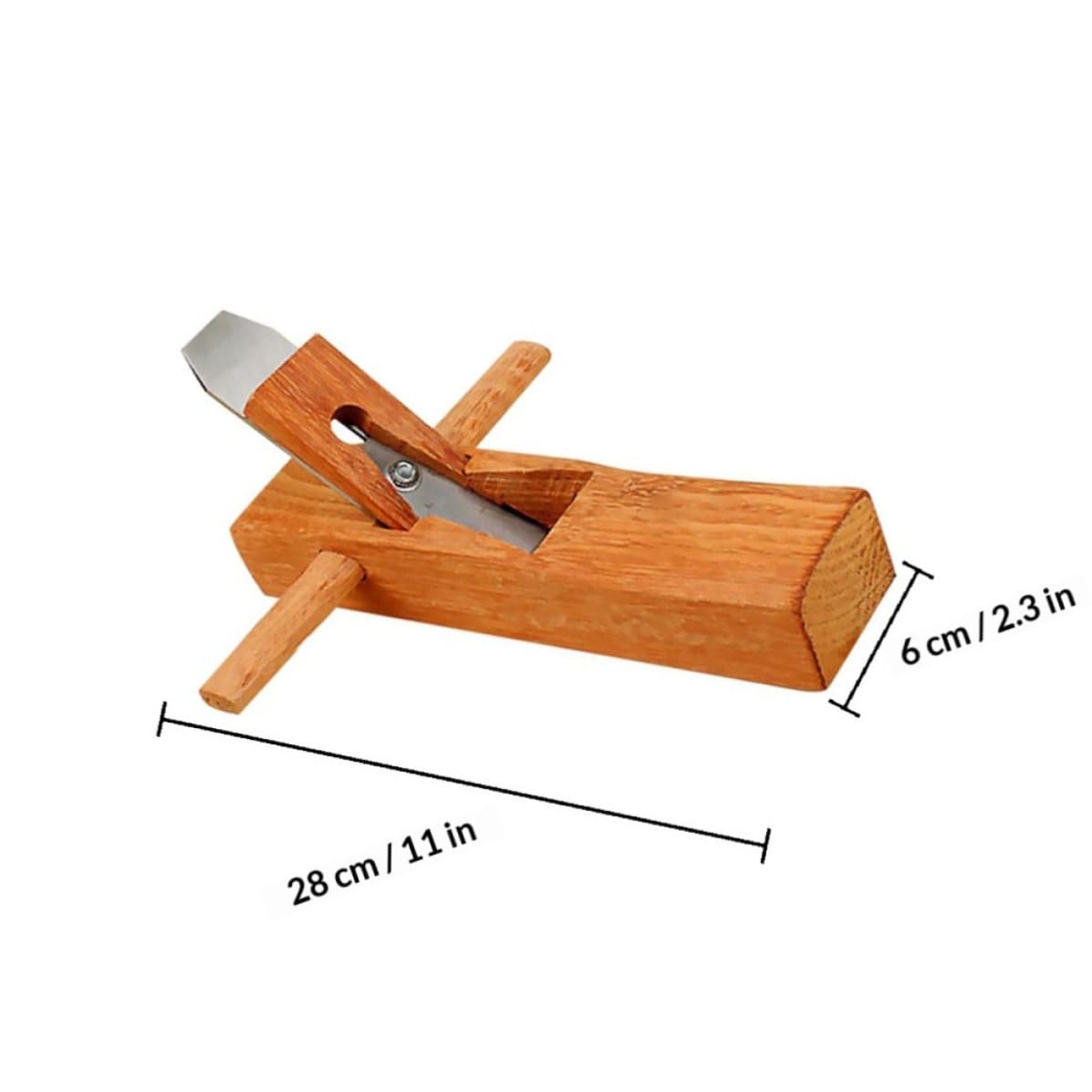 Cepilladora Manual de Madera de Carpintero 1 Pieza, Acero y Madera