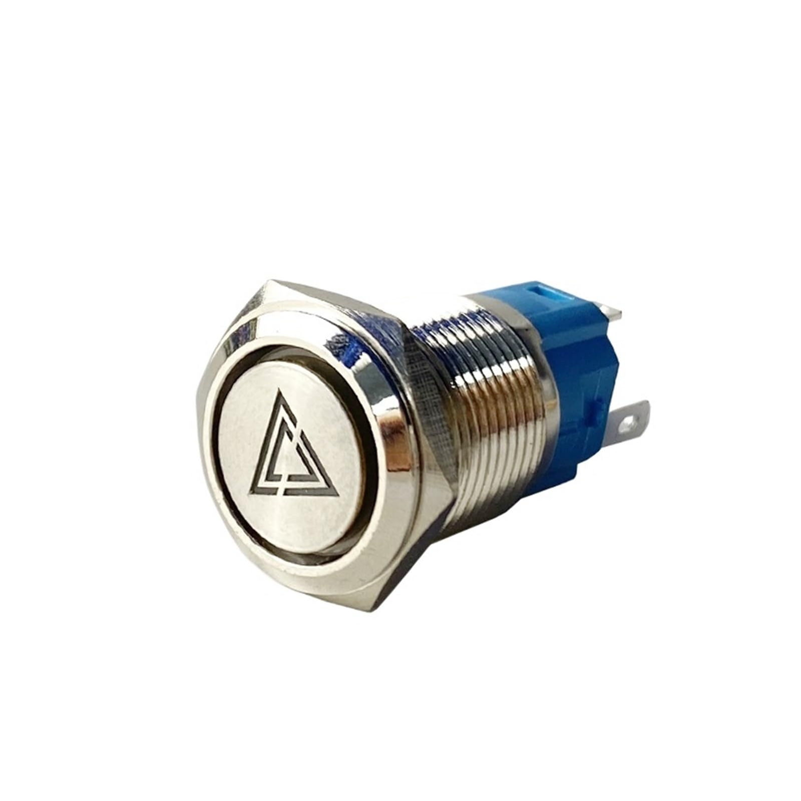 Interruptor de botón metal de 16mm y 3A 250VAC con pulsador momentáneo de letras luminosas