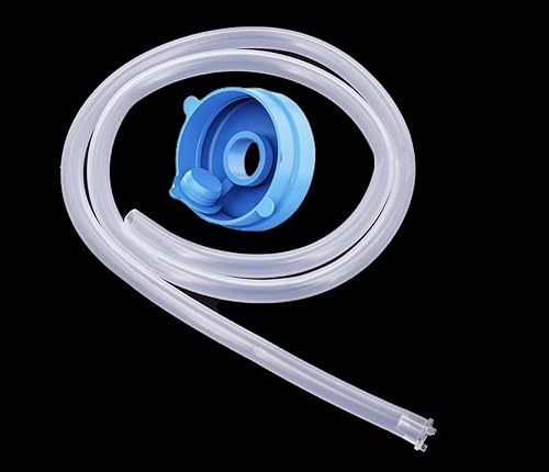 Myvision Manguera y tapa de repuesto para bomba eléctrica dispensadora de agua, contiene 1 tapa de botella de agua de silicona de grado alimenticio