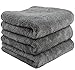 Price comparison product image Microfibre Car Drying Towels Car Washing Cloths For Drying Cleaning Grey 3Pack 40X60CM