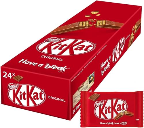 KitKat Nestle 4 Finger Milk Chocolate Wafer Bar 36.5 (24 Bars)